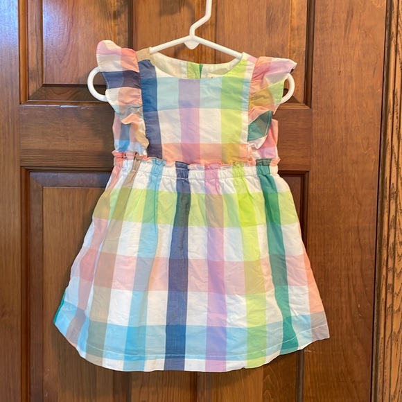 Baby Gap Girls Flutter Sleeve Plaid Dress - Size 2 Years - Picture 1 of 6